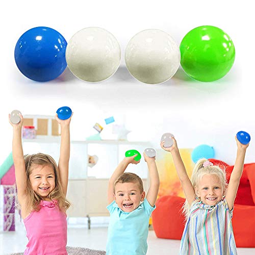 Ysimee Sticky Globbles Ball Stress Toy, Bolas Luminosas para el Estrés, Bolas Adhesivas para Pared, Paquete de 4, Different Color