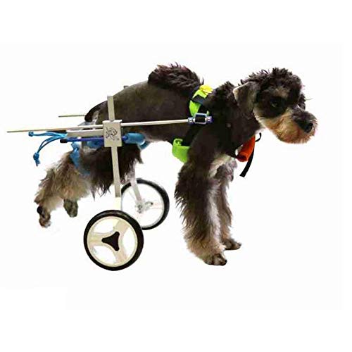 YSYW Silla De Ruedas para Mascotas Perro Discapacitado Perro Perro Viejo Gato Asistido Caminata Trasera Ejercicio De Ejercicio para Perros/Gatos,XXS