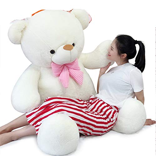 yukeren Oso De Peluche De Felpa Oso De Panda De Juguete For Enviar A Su Novia De Simulación Noble Y Elegante, Que Se Vende Sólo For Distinguir! (Color : White, Size : 80cm)