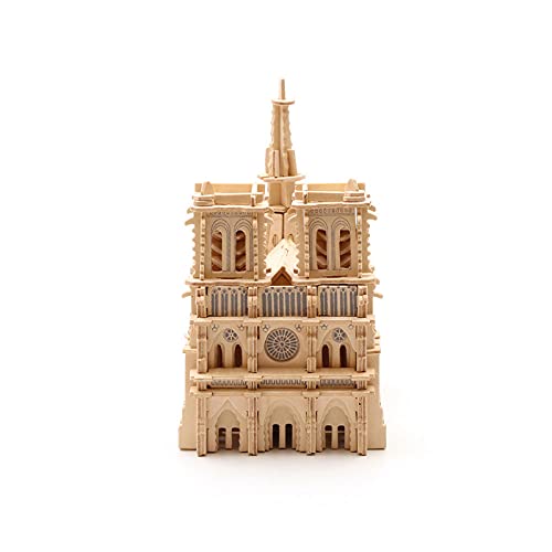 YUNHOME Puzzles 3D Maquetas para Construir 3D Rompecabezas Modelo Puzzle De Madera Tridimensional Puzzle Modelo Modelo 3D Adulto De Madera Hecho A Mano Notre Dame De