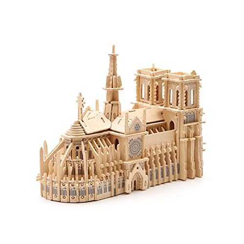 YUNHOME Puzzles 3D Maquetas para Construir 3D Rompecabezas Modelo Puzzle De Madera Tridimensional Puzzle Modelo Modelo 3D Adulto De Madera Hecho A Mano Notre Dame De