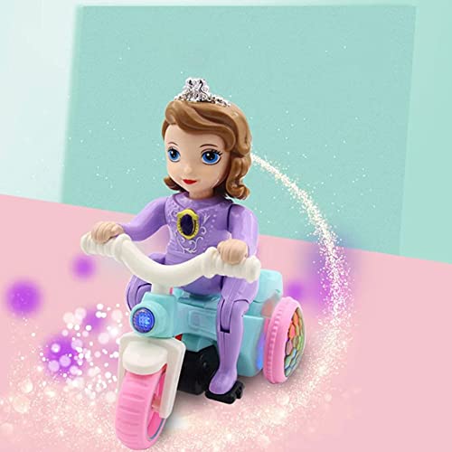 YWSM Toys for Girl-Remote Control Universal Scooter Doll,Multifunctional Children's Scooter Doll Toy with Music and Lights (Scooter)