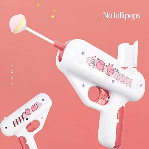 YYMM Pistola de Caramelo, Pistola de Lollipop eléctrica Clara, Arma de Juguete de Lollipop Sorprendente, Pistola de Pistola de Almacenamiento de Lollipop, para niños niño/niña, sin azúcar,A