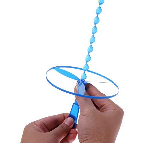 yyuezhi Juguetes de Libélula de Bambú Helicóptero de Platillo Volador Flying Disc Toys para Niños Juguete Volador de Libélula de Bambú de Plástico Regalo Ideal para Niños Colores al Azar（20 Piezas）