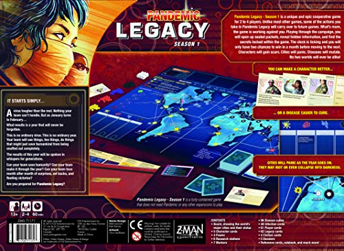 Z-Man Games Pandemic Legacy Red Board Game