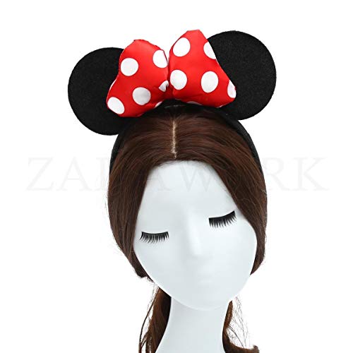 ZADAWERK® Diadema - Mini Mouse - adultos (rojo, adultos)