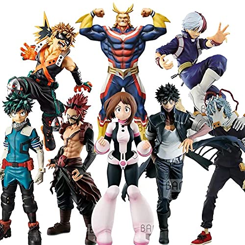 ZAKRLYB Mi héroe Academia Caliente Anime Figura MIDORIYA IZUKU Figura Bakugou Katsuki Dabi Shigaraki Tomura Boku No Hero Academia Juguetes Decoración de Oficina de Oficina (Color : Himiko Toga)