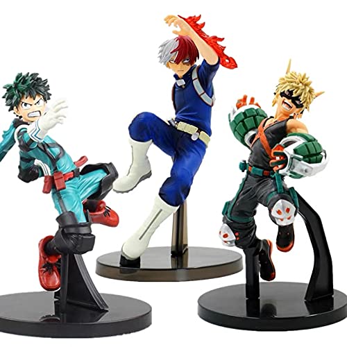 ZAKRLYB My Hero Academia Figura Toy Vol1. Smack MIDORIYA IZUKU SHOUTO TODOROKI Katsuki BOKU NO Hero Academia Modelo 1 6 CM Figuros de Juguete Decoración de Oficina de Oficina