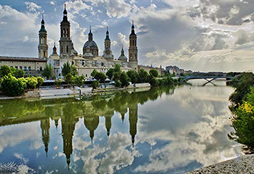 Zaragoza - Kit de pintura al óleo por números para adultos y niñas y niños