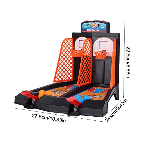 Zerodis Mini máquina de Baloncesto Doble Mesa Juguetes de Baloncesto Juego de Tiro de Baloncesto de Escritorio Mini Dedo Juguete de Baloncesto Cumpleaños Regalo de para niños Adultos(UNA)