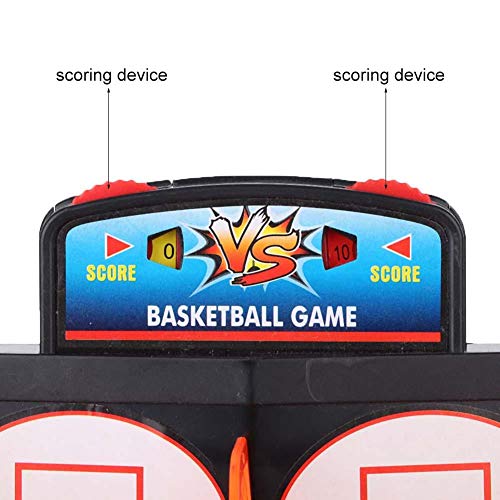 Zerodis Mini máquina de Baloncesto Doble Mesa Juguetes de Baloncesto Juego de Tiro de Baloncesto de Escritorio Mini Dedo Juguete de Baloncesto Cumpleaños Regalo de para niños Adultos(UNA)