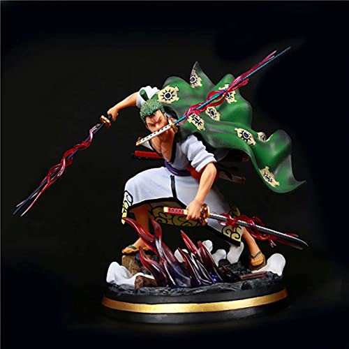 ZEwe Figura de una Pieza Roronoa Zoro wano país CLORURO DE POLIVINILO Figura Anime Figura Figura de acción