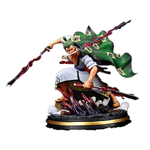 ZEwe Figura de una Pieza Roronoa Zoro wano país CLORURO DE POLIVINILO Figura Anime Figura Figura de acción