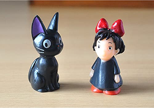 ZIYING 8pcs / Lote 5cm Hayao Miyazaki Anime Totoro Ponyo Kikis PVC Modelo de PVC Toys Totoro Figura DE ACCIÓN Juguetes