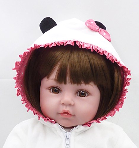 ZIYIUI Bebes Reborn niñas Muñecas Reborn Silicona Reales Recien Nacidos Toddler niño Realista Baby Dolls Girls Ojos Abiertos Baratos Muñecos Reborn Originales Bebe Reborn Verdadero 55 Cm (2)