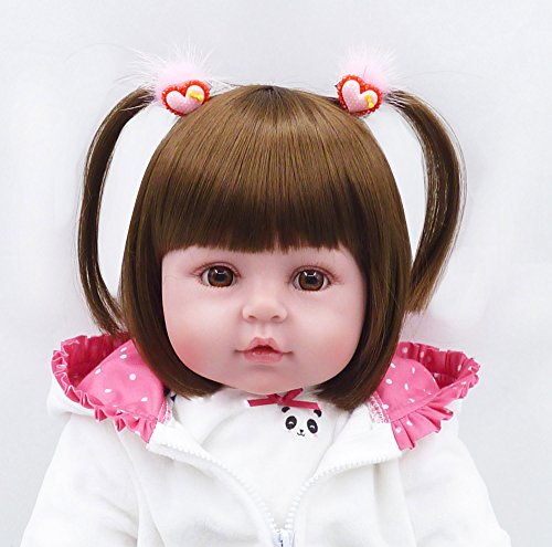 ZIYIUI Bebes Reborn niñas Muñecas Reborn Silicona Reales Recien Nacidos Toddler niño Realista Baby Dolls Girls Ojos Abiertos Baratos Muñecos Reborn Originales Bebe Reborn Verdadero 55 Cm (2)