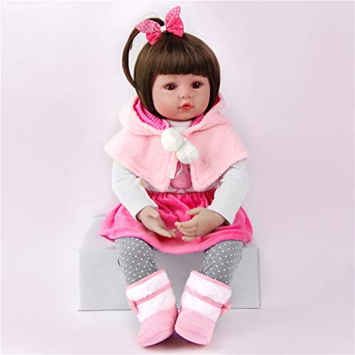 ZIYIUI Bebes Reborn Silicona Muñecas Reborn niñas Reales Baby niño Realista Toddler Dolls Girls Ojos Abiertos Verdadero Baratos Muñecos Reborn Originales Bebe Reborn 50 Cm