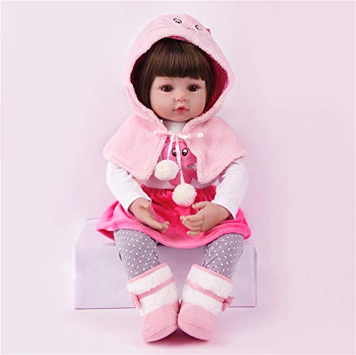 ZIYIUI Bebes Reborn Silicona Muñecas Reborn niñas Reales Baby niño Realista Toddler Dolls Girls Ojos Abiertos Verdadero Baratos Muñecos Reborn Originales Bebe Reborn 50 Cm