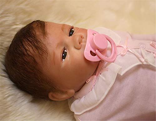 ZIYIUI Muñeca bebé Renacida Reborn Baby Doll Niño Real Juguete Simulación de Vinilo Silicona Niña Niño muñeca 20 Pulgadas