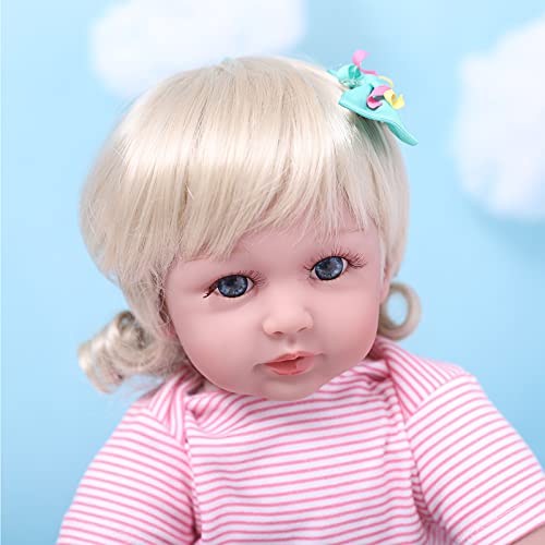 ZIYIUI Realista Muñecas Reborn Bebé 24 Pulgadas 60cm Vinilo de Silicona Suave Bebe Reborn Niña Reales Silicona Recién Nacido Recién Nacidos Bebe Reborn Dolls Juguetes