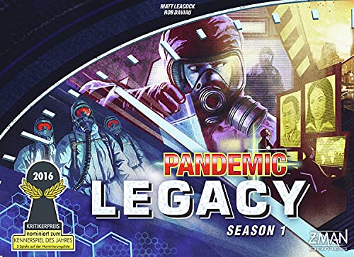 ZMan 691170 – Pandemic Legacy, Tabla de Juegos, Azul