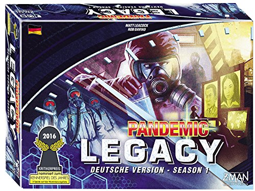 ZMan 691170 – Pandemic Legacy, Tabla de Juegos, Azul