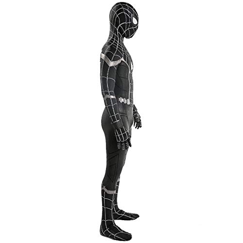 ZXDFG Disfraces Spiderman Niño Negro,Superhéroe Spiderman Disfraces Homecoming Halloween Navidad Traje Spiderman Niño Cosplay Suit,Máscara y Disfraz Independientes,Spandex/Lycra