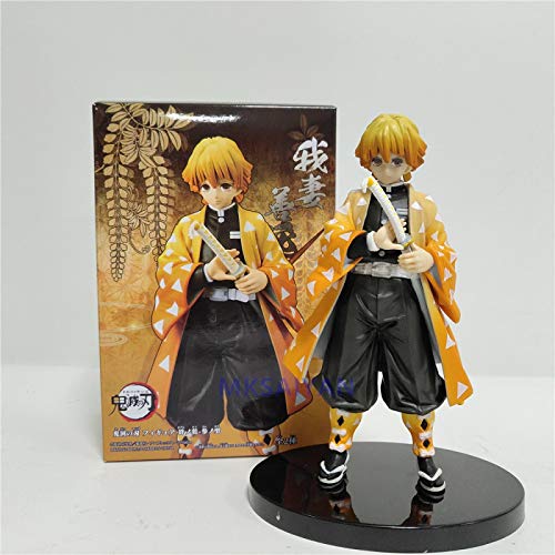 zzdgfc Figuras De Anime Demon Slayer Kimetsu No Yaiba Agatsuma Zenitsu Figura De Acción, Modelo De Figurita De PVC Juguetes para Niños Modelo