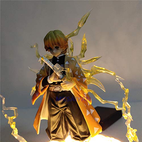 zzdgfc Figuras De Anime Demon Slayer Kimetsu No Yaiba Agatsuma Zenitsu Figura De Acción, Modelo De Figurita De PVC Juguetes para Niños Modelo