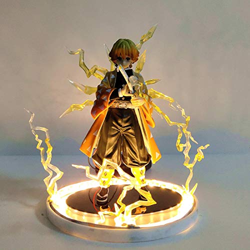 zzdgfc Figuras De Anime Demon Slayer Kimetsu No Yaiba Agatsuma Zenitsu Figura De Acción, Modelo De Figurita De PVC Juguetes para Niños Modelo