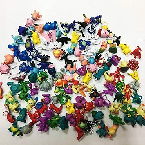 144 Pcs Pokémon Mini Figuras de PVC no Repetidas Pokémon Pop Pokémon Estatua Estatuilla Figuras Adornos 2-3cm