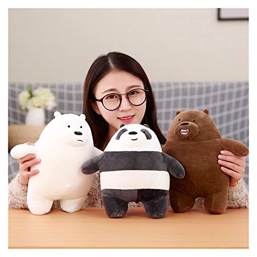 1pc 30 / 50cm encantadores osos de peluche peluche suave suave blanco oso panda animal peluche muñeca lindo regalo de cumpleaños para niños niños Juguetes de peluche ( Color : A , Height : 30cm )