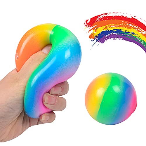 3 Pelota Antiestrés Rehabilitacion Pelota Antiestres Adultos Mano Blanda Apriete La Pelota Pelota Antiestrés Colores Pelota Antiestrés Niños Bolas Antiestrés Blanditas Para Aulas Oficina (7cm)