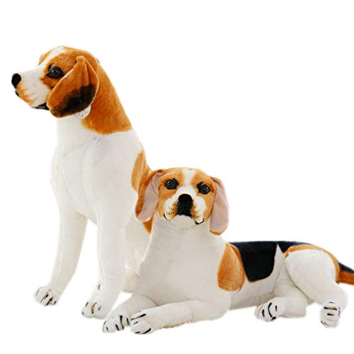 30-90cm Gigante tamaño Grande Perro Beagle Juguete Realista Animales de Peluche Perro Juguetes de Peluche Regalo para niños decoración del hogar Mascota 30cm Soporte