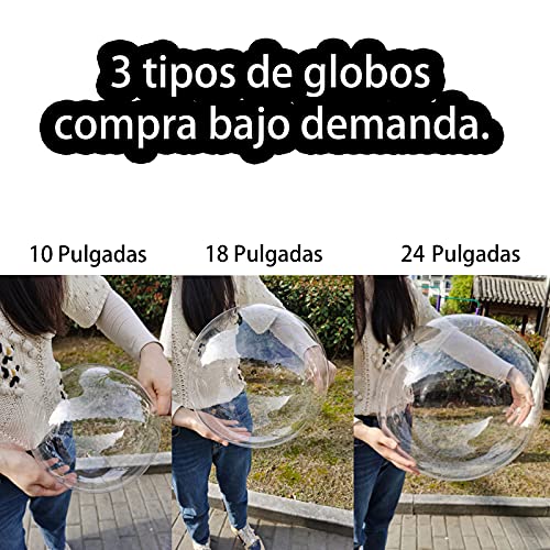 30 Globos de Burbuja Transparentes Globos de Bobo de Cumpleaños Se Puede llenar con Confeti, helio, Adecuado para Fiestas, bodas, Cumpleaños y días Festivos(10,18,24 Pulgadas)