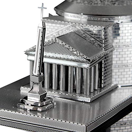 3D Puzzle de Metal Arquitectura del Panteón Romano Montar Kits de Modelos Regalo de Bricolaje 3D Corte por Láser Armar Jigsaw Toy para Niño