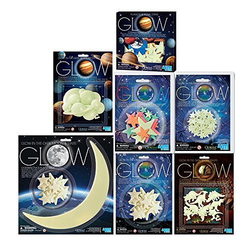 4M - Glow Mini Stars, decoración fosforescente (004M5221)