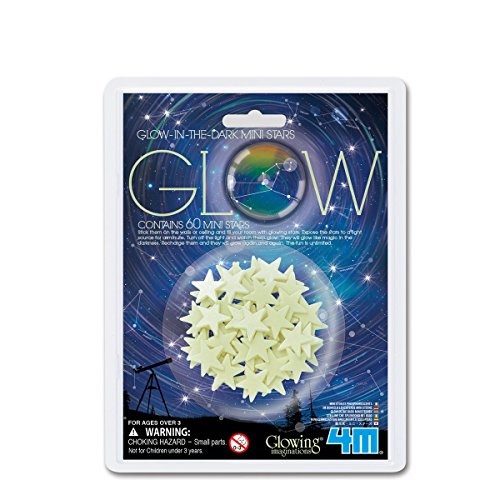 4M - Glow Mini Stars, decoración fosforescente (004M5221)