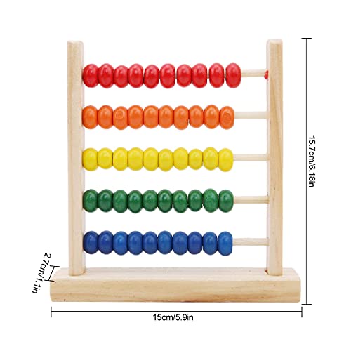 Ábaco de Madera, 2PCS Abacus Juguete de Madera Clásico Juegos de Logica Juguetes Educativos Regalos para Niños Desarrollo Intelectual