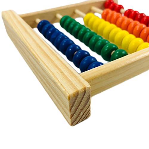 Ábaco de Madera, 2PCS Abacus Juguete de Madera Clásico Juegos de Logica Juguetes Educativos Regalos para Niños Desarrollo Intelectual