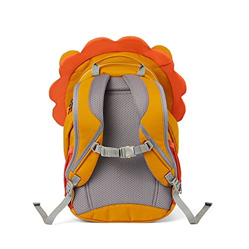 Affenzahn AFZ-FAL-001-018 Mochila infantil unisex con diseño de león, naranja, 20 x 31 x 12 cm, talla única