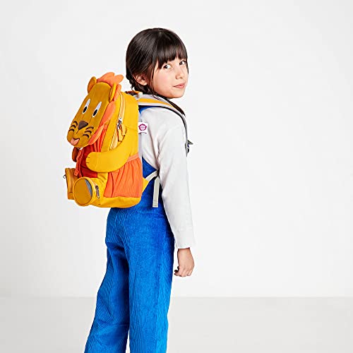 Affenzahn AFZ-FAL-001-018 Mochila infantil unisex con diseño de león, naranja, 20 x 31 x 12 cm, talla única