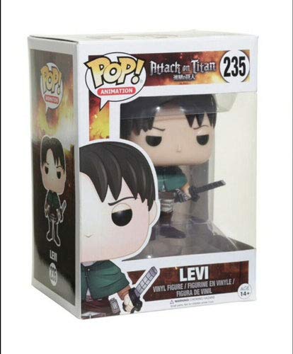 AGOOLZX Attack On Titan POP Capitán Levier Q Versión Muñeca Modelo De Personaje De Anime Figura De Acción En Caja Juguete De Dibujos Animados Estatua De Anime Decoración De Personajes Colección Regalo