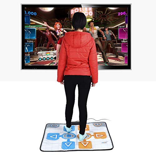 Alfombrilla de Baile, Doble Persona, Antideslizante, Alfombrilla de Baile, para Juegos de Consola Nintendo Wii, Plug and Play, 90 x 82 cm, para la Familia, niños, Juegos, Fiestas