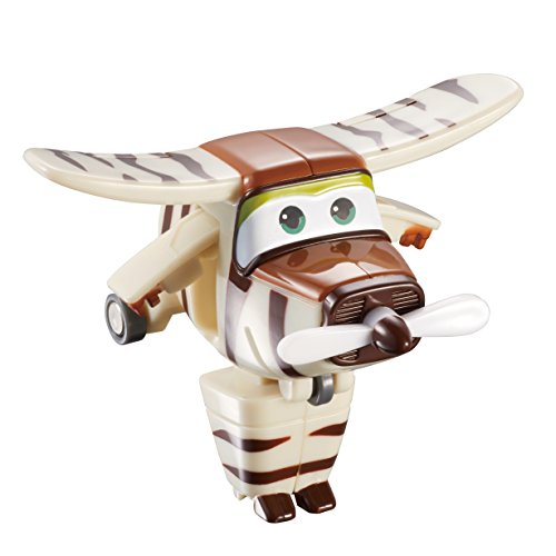 Alpha Animation & Toys- Super Wings YW710070 Mini Transform a Bots Bello Plane, marrón, color blanco (