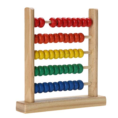 Amasawa Ábaco de Madera,Abacus Juguete de Madera Clásico,Cuentas de Conteo,Adecuado para Juguetes de Educación Temprana para Niños, Desarrollo Intelectual