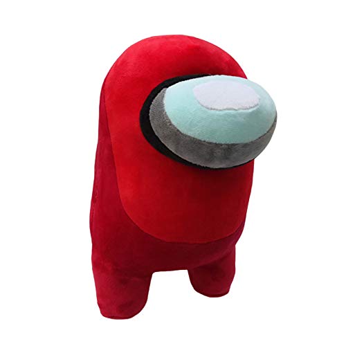 Among us - Peluche XXL Among us, 20 cm, peluche suave bajo nosotros, juguete de peluche para niños, color rojo