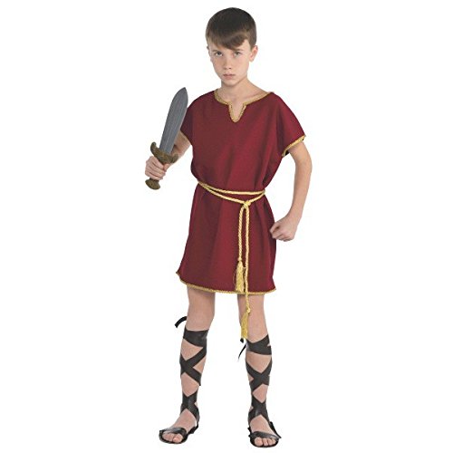 amscan Disfraz de gladiador de túnica romana de Gods and Goddesses, de 8 a 10 años