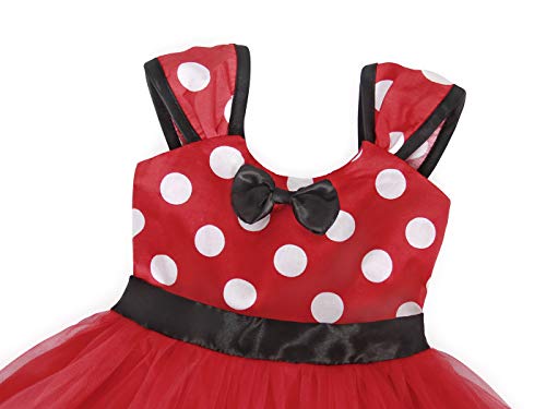 AmzBarley Vestidos de Princesa Tutú Lunares Disfraces Infantil con Diadema Traje de Fiesta Ropa Bebés Niñas para Carnaval Bautizo Cumpleaños Ballet Baile Navidad Halloween Cosplay Ceremonia