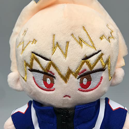 Aramomo My Hero Academia 20CM Muñeco de Peluche Suave Felpa Muñeco de Anime Figuras de Acción Todoroki Deku Bakugou Ochaco Regalo de Cumpleaños para Niños (Bakugou)